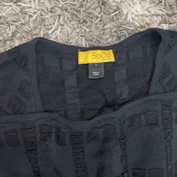 SoCa St. John black dress set with blazer size L - Picture 6 of 7